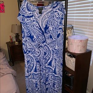 Enfocus Sleeveless Blue Dress 22W